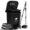 Uppcasir Dog Poop Trash Can Outside with Pooper Scooper, 20L/5Gal