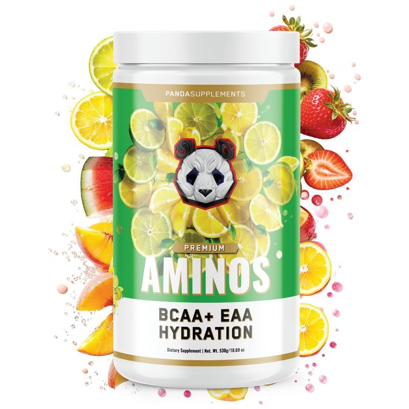 Panda Supps AMINOS - BCAA + EAA & Electrolytes:_Strawberry Watermelon