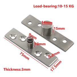 2 x Stainless Steel Door Hinge 75mm