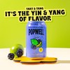 Popwell Blackberry Lime Better-For-You Prebiotic Soda, with 6g Fiber, 1g