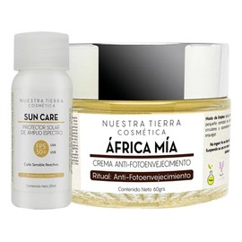 Nuestra Tierra Cosmtica frica Ma, Crema Anti-Fotoenvejecimiento, Reafirmante y Anti-Arrugas, para Todo Tipo de Piel
