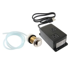 Kingston Brass KADK216 Trimscape Dual Outlet Garbage Disposal Air Switch Kit, Polished Nickel