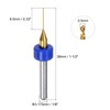 sourcing map 10pcs PCB Drill Bits 1/8" Shank 0.5mm Titanium