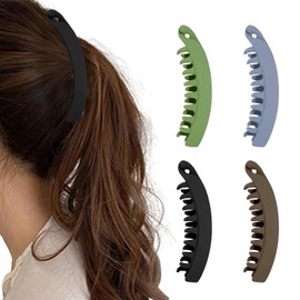 Pack of 4 Banana Clips, Banana Hair Clip, Banana Hair Clip, Banana Hair Clips, Women's Hair Clip for Fine Hair, Quantity of Thin Hair