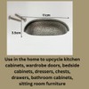 Pewter Hammered Knob & Cup Handle Cabinet - Drawer Pull