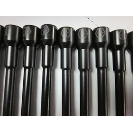 ~ 12~6" L IMPACT LASER ETCHED MAGNETIC ~ 3/8" ~ NUTSETTER NUT DRIVER SETTERS