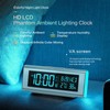 Alarm clock bedroom alarm clock with atmosphere light gradient color