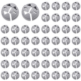 Wocloer 50 Pcs Non-Metallic Push-in Cable Connectors, UL Listed Connectors for 3/8"-1/2" NM Cable, Easy-Install Electrical Conduit Fittings, Moisture & Dust Proof (Grey)