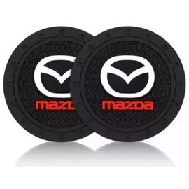 Funda para Llave Mazda Y 2 Posavasos de Coche Mazda 3, CX-5, CX-9, CX-3, Mazda 2 – Protector de Llave y Portavasos Antideslizantes Elegante y Funcional Carcasa de Silicona