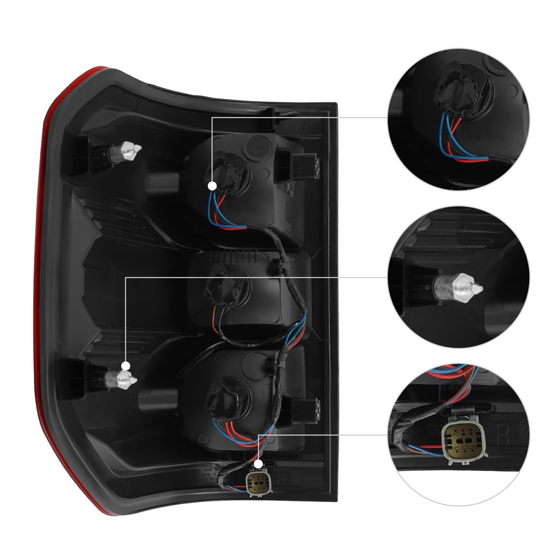 Halogen Type Tail Light, Rear Lamp Assembly Compatible for 2022