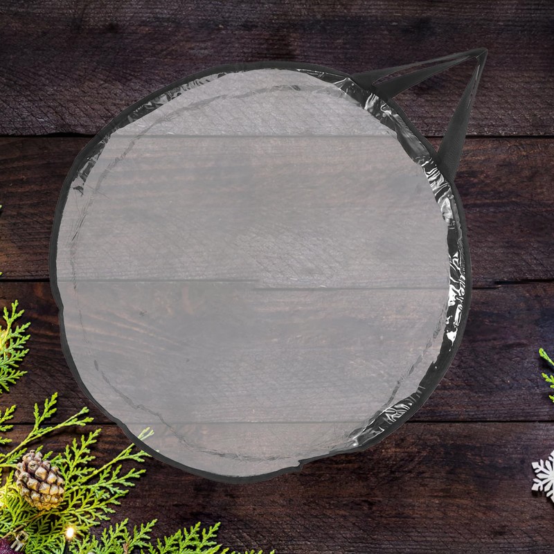 LABRIMP Space-saving Christmas Wreath Storage Bag Transparent View Large Wreath