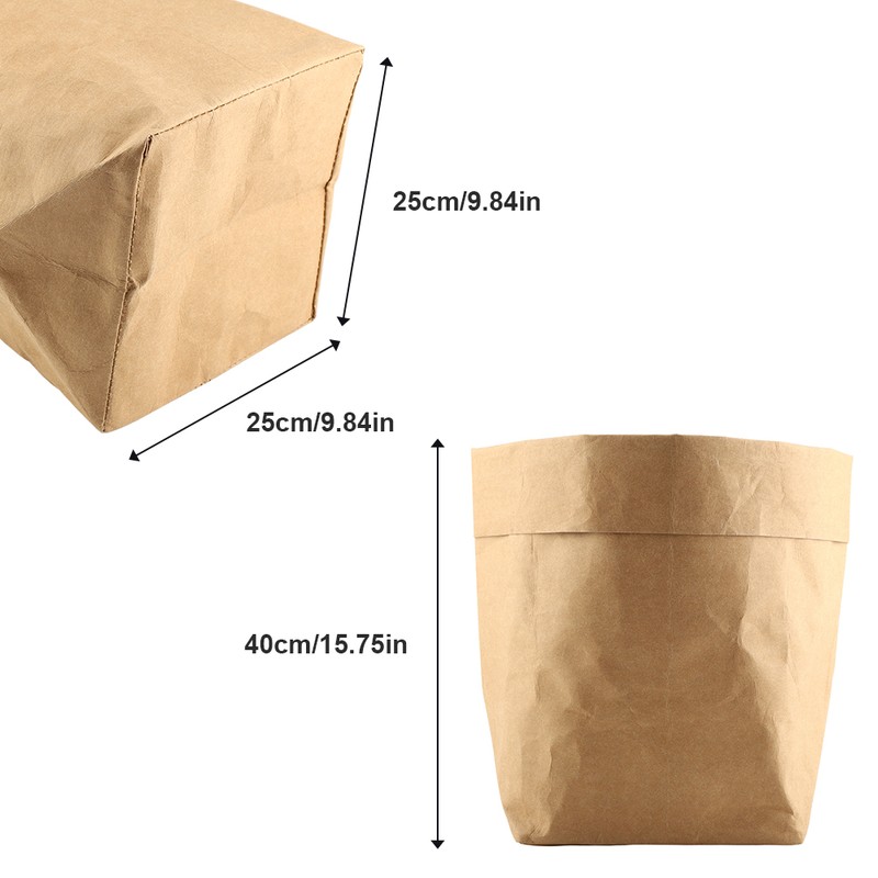 Kraft Paper Bag Flower Plant Pot Cover Container Multi functional