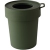 Way-be 240037 TapTrash Trash Can with Hidden Bag, Khaki, Size