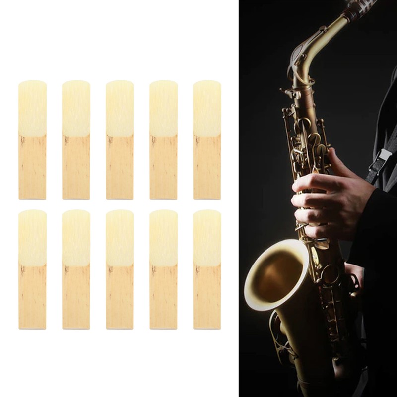 10Pcs Tenor Saxophone Reeds Set Bb Key Sax Replacement Parts