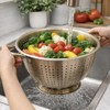MGE - Stainless Steel Kitchen Colander with Handles and Base