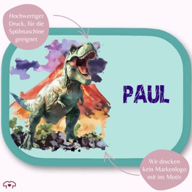 Campus Mepal - Dino - Children's Lunch Box with Dino Motif T-Rex | School Gift | Dinosaur Lunch Box for Boys | Ideal for Nursery and Nursery - 750 ml - Turquoise