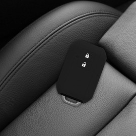 kwmobile Funda Compatible con Suzuki Llave de Coche Keyless Go de 2 Botones - Carcasa Protectora de Silicona para Llave de Coche - Case en Negro