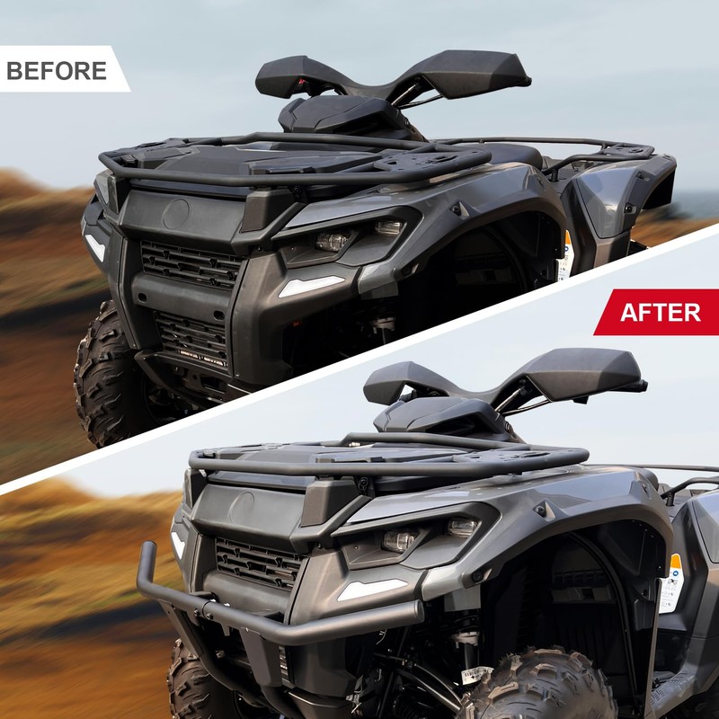 CUSAUTV Front Bumper Guard for Outlander 500 700, Heavy Duty