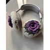 Hosootan AirPods Max Crochet Earphone Cover (E,Purple)