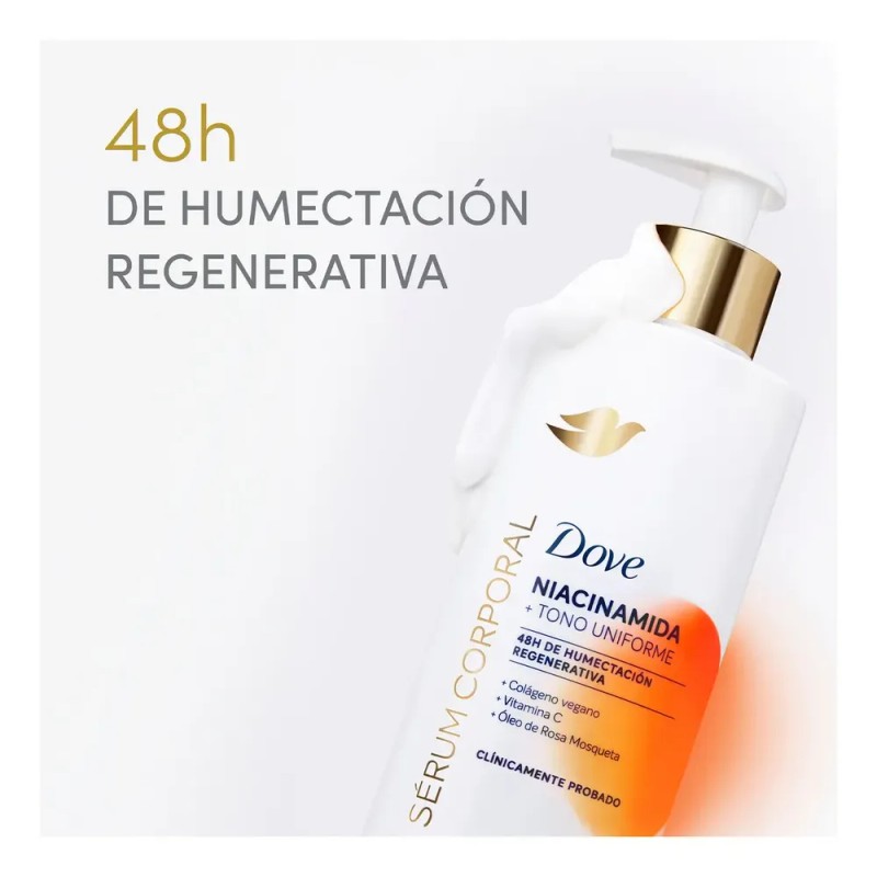 Dove Sérum Corporal Con Niacinamida, Uniforma El Tono Y Redu