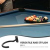 Black Iron Pool Cue Stick Holder - Multi-Functional Billiard Table