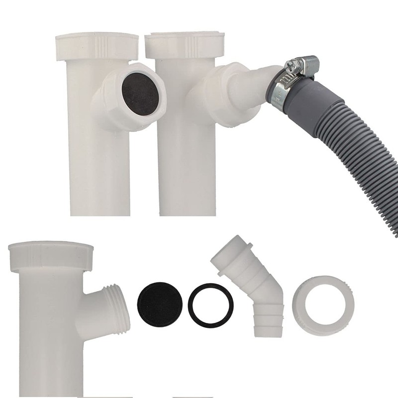 tecuro 1 1/2 Inch Sink Siphon Flexible Shortenable Drain Hose