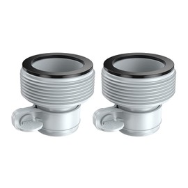 DHinkyoung 2 Pcs Type B Hose Adapters for Intex Pool, 1.5" to 1.25" Pool Hose Connector with Threads Effective Pool Drain Pump Adapter for Pumps & Saltwater System