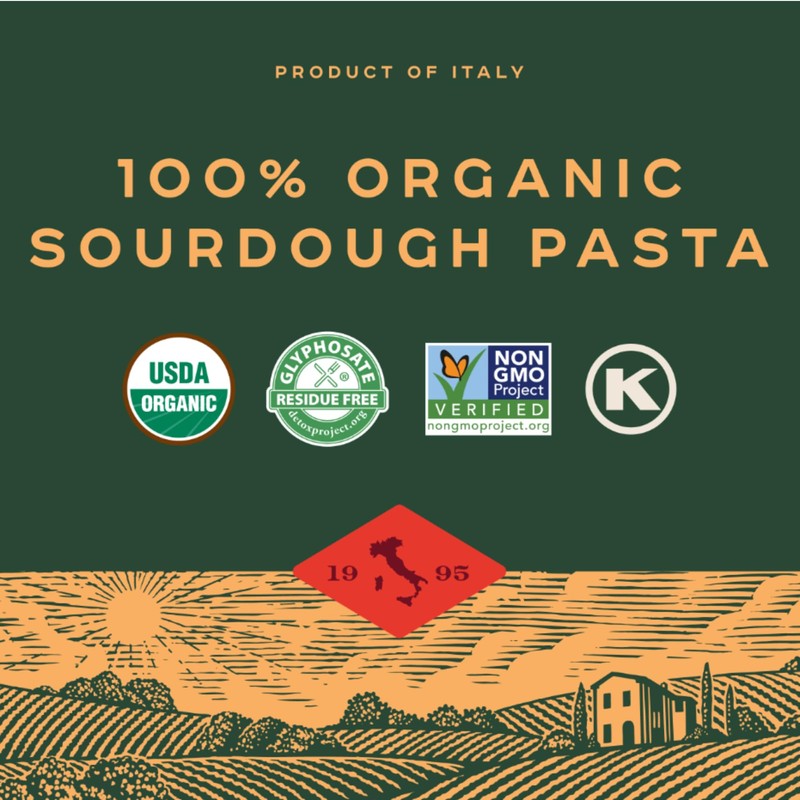 Bionaturae Spaghetti Pasta Noodles - Sourdough Pasta, Kosher Certified, High