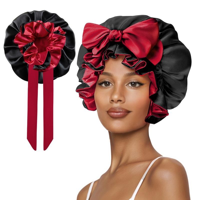 SeSe Code Double Layer Silk Bonnet for Haircare - Soft