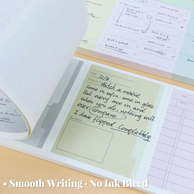 Koqye 3 in 1 Note Pads, Tear-Apart Memo Pad -