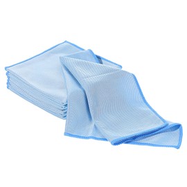 cobee 6Pcs Streak Free Glass Cleaning Cloths, Microfiber Glass Polishing Cloth Lint Free Window Car Mirror Clean Cloth Glassware Wipes for Windshield Shower Eyeglass 12 x 12 in