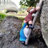 Mellsunny Funny Climbing Ladder Gnomes Figurine Garden Gnome Statue Resin
