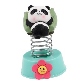 GANAZONO Cute Panda Bobblehead Car Accessories Durable Dashboard Decoration for Car Interior Home Office Unique Spring Shaking Swinging Design Whimsical Panda Charm