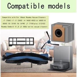 22 Pack X10 Pro Omni Replacement Accessories for eufy X10 Pro Omni Robot Vacuum Cleaner, 2 Main Roller Brush, 6 Dust Bags 4 Side Brushes 4 Filters 4 Mop Pads 1 Screwdriver 1 Clean too