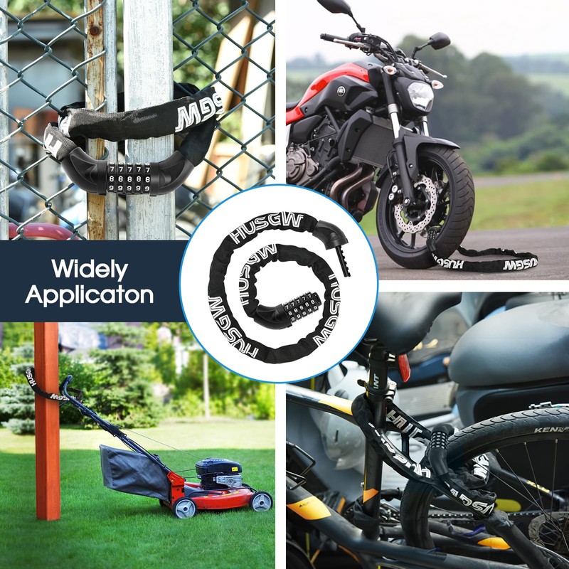 Bicycle Lock Combination Lock Bicycle Lock - High Security Chain