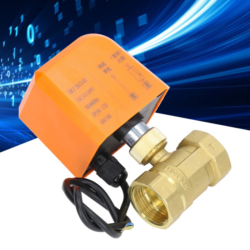 DN25 2 Way 2 Wire Electric Ball Valve Normally Closed