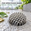 Stainless Steel Downspout Drain Guard, 50/75/110/160mm Anti-Clog Leaf Strainer