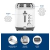 GE 2 Slice Toaster, Extra Wide Slots for Toasting Bagels,