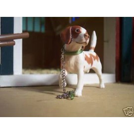 Jaapi MOSS GREEN small dog collar - fits Breyer model dog, not for real dogs