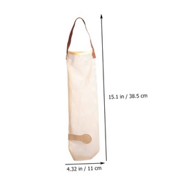 Ciieeo 4sets Reusable Hanging Mesh Produce Bags for Kitchen Onion Vegetable Fruit Storage Breathable Washable Household Bags for Grocery Shopping Organizing 5pcs*4