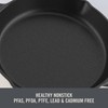 Zakarian by Dash 4.5QT Nonstick Cast Iron Deep Skillet with