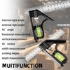 Set Square, 2-Piece Multifunctional Right Angle Ruler, Professional Combination Square