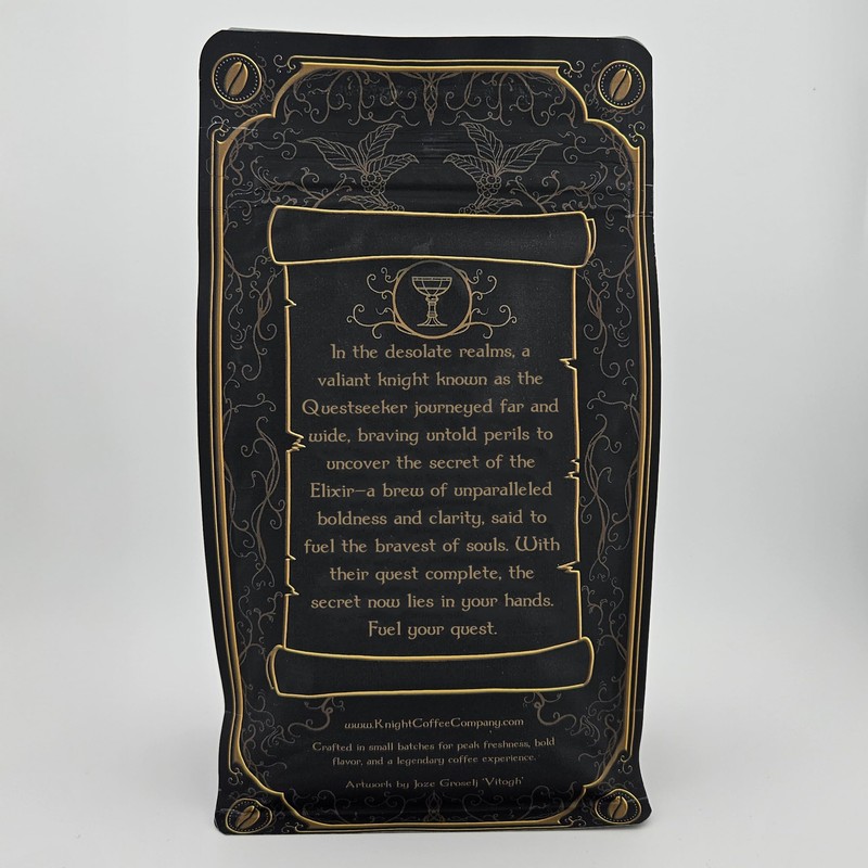 Knight Coffee Company - Questseeker's Elixir Coffee Beans, Medium Roast,