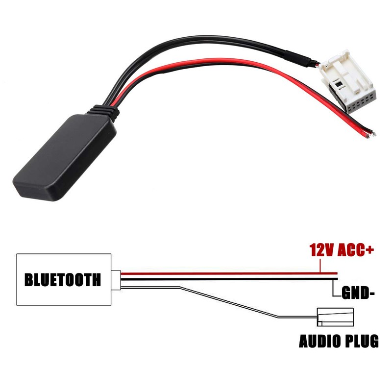 Bluetooth Aux Adapter Bluetooth Module 12 Pin AUX Connector for