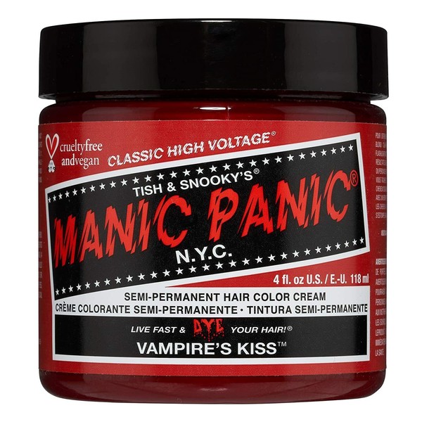 Manic Panic Hair Dye Semi-Permanent Hair Color 4oz (42 Vampire's Kiss)