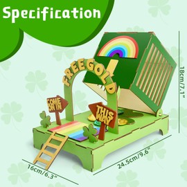 PPER-Jie Leprechaun Trap Kit for Kids Catch a Leprechaun Trap Supplies for St Patrick's Day