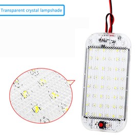 ANYPOWK 12V LED RV Lights with ON/Off Switch - 5W Daylight 500LM, Interior Lighting for RV Van Trailer Camper Boat - Pack of 2
