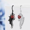 Angel Devil Earrings 925 Sterling Silver Goth Earring Gothic Jewelry