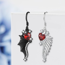 Angel Devil Earrings 925 Sterling Silver Goth Earring Gothic Jewelry Gothic Gifts for Women