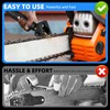 ZDDGNN Electric Chainsaw Sharpener Kit Cordless High-Speed Chain Saw Sharpener